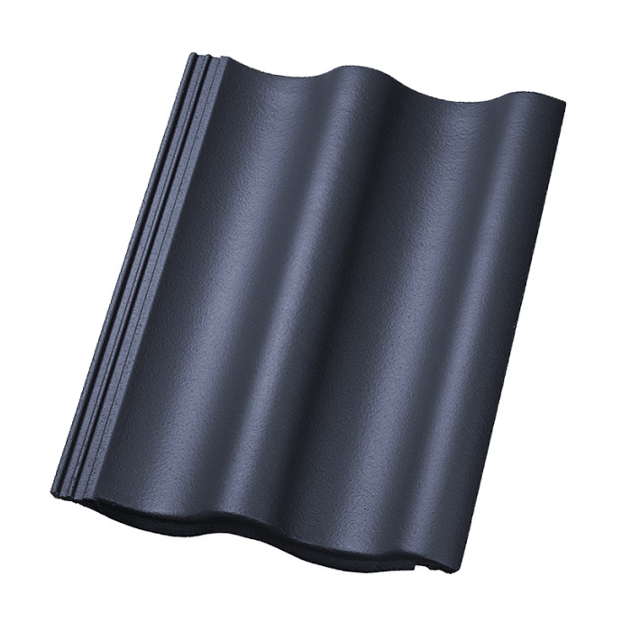 Цементно-песчаная черепица рядовая, Sigma, TOP 2000S Шифер-серый (Schiefergrau), Nelskamp