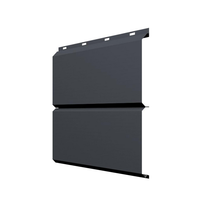 Софит ЭкоБрус без перфорации 0,345 Grand Line 0,5 Atlas RAL7024 мокрый асфальт